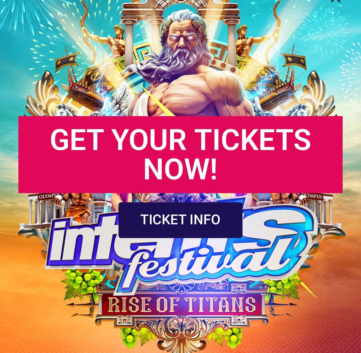 Intens  kaartje zaterdag te koop, Tickets en Kaartjes, Eén persoon