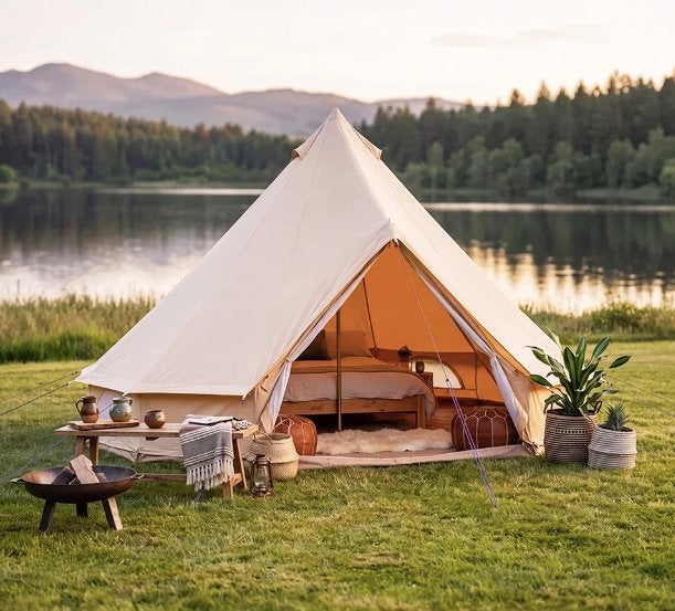 Gloednieuwe Bell Tent - 5 meter, Caravans en Kamperen, Ophalen, Nieuw, Tot en met 6