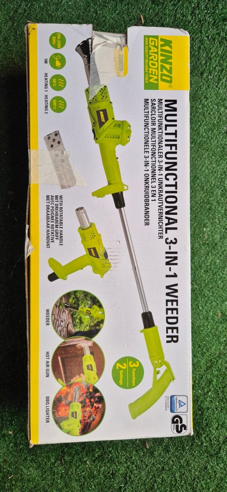Kinzo 3-in-1 Multifunctionele Onkruidbrander, Ophalen of Verzenden, Zo goed als nieuw, Kinzo