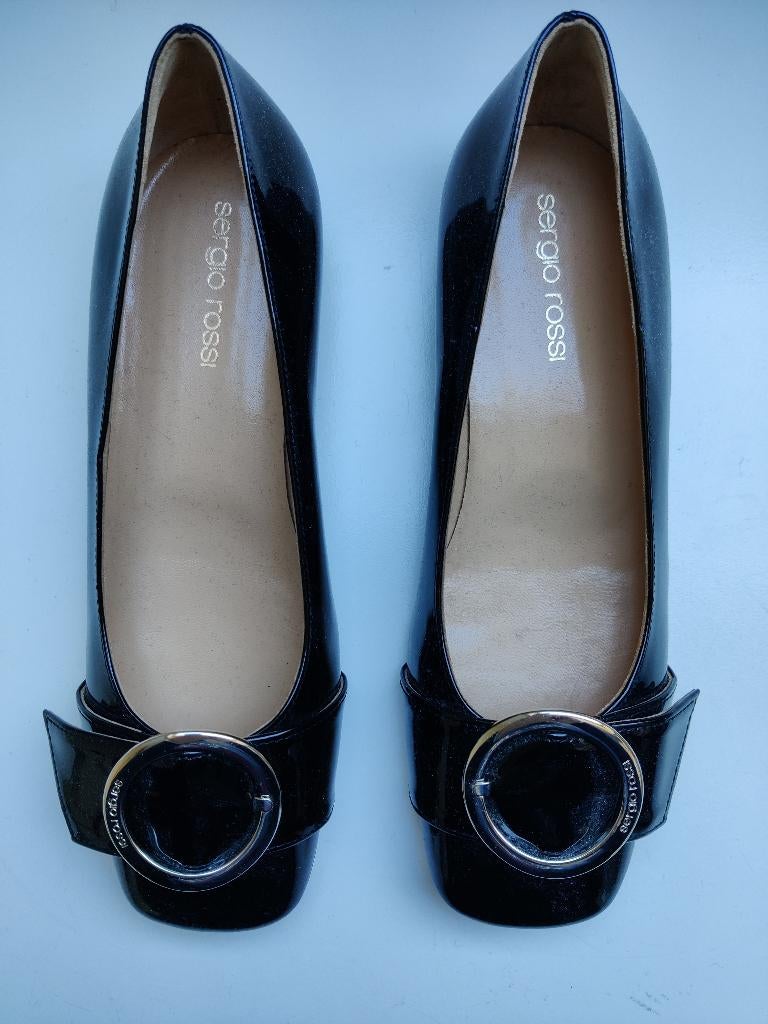 Nieuwe moccasins, Sergio Rossi, maat 36, zwart lakleer, Kleding | Dames, Schoenen, Sergio Rossi, Zwart, Nieuw, Ophalen of Verzenden