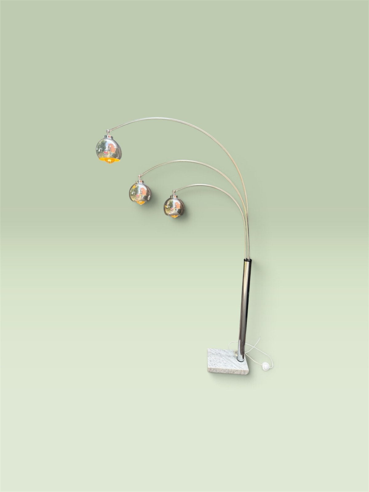Goffredo Reggiani vloerlamp met dimbare LED lampen, Ophalen, Gebruikt, E27 (groot), Gijpsvintage