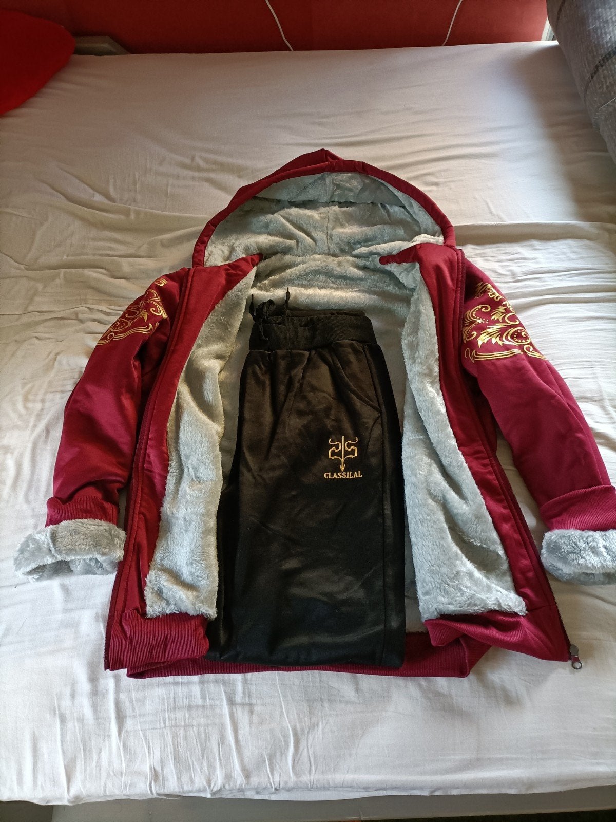 Nieuw Huispak Maat M - Rood Jack met Donsvoering, Kleding | Heren, Ophalen of Verzenden, Nieuw, Maat 48/50 (M)