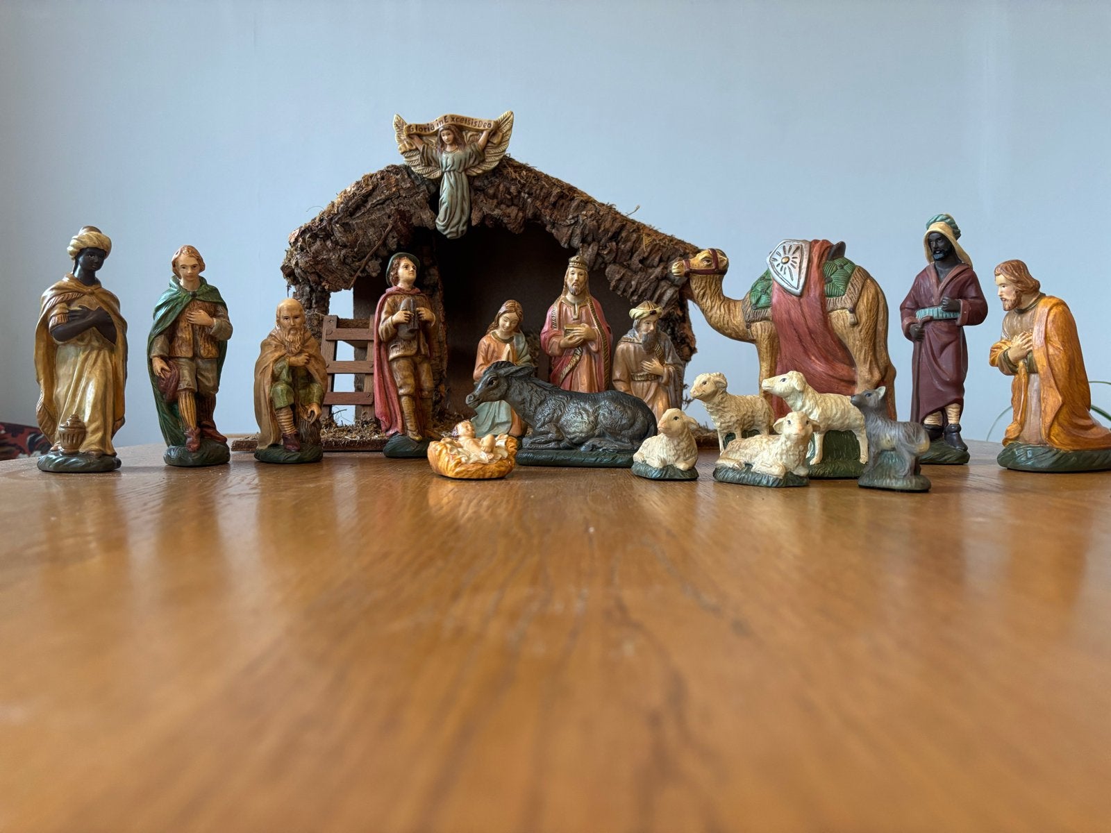Mooie zware kerststal, Ophalen