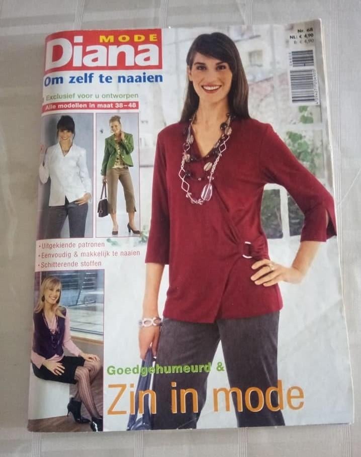 Diana mode om zelf te naaien nr 68, Ophalen of Verzenden, Zo goed als nieuw, Borduren en Naaien, Geschikt voor kinderen