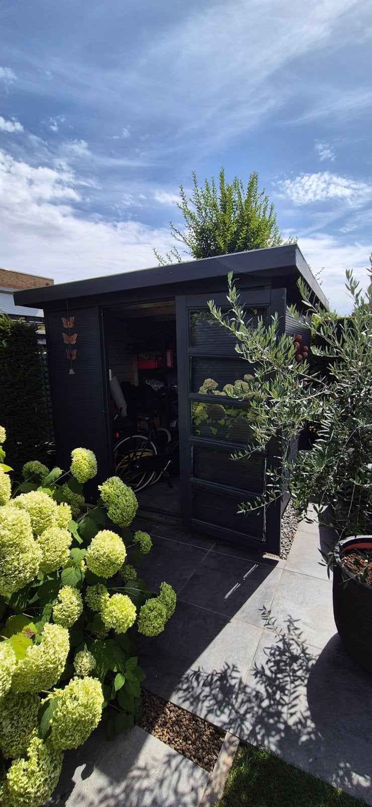 houten berging 250 x 250, Tuin en Terras, Tuinhuizen, Ophalen, Tuinhuis, 250 tot 500 cm, Zonder ramen