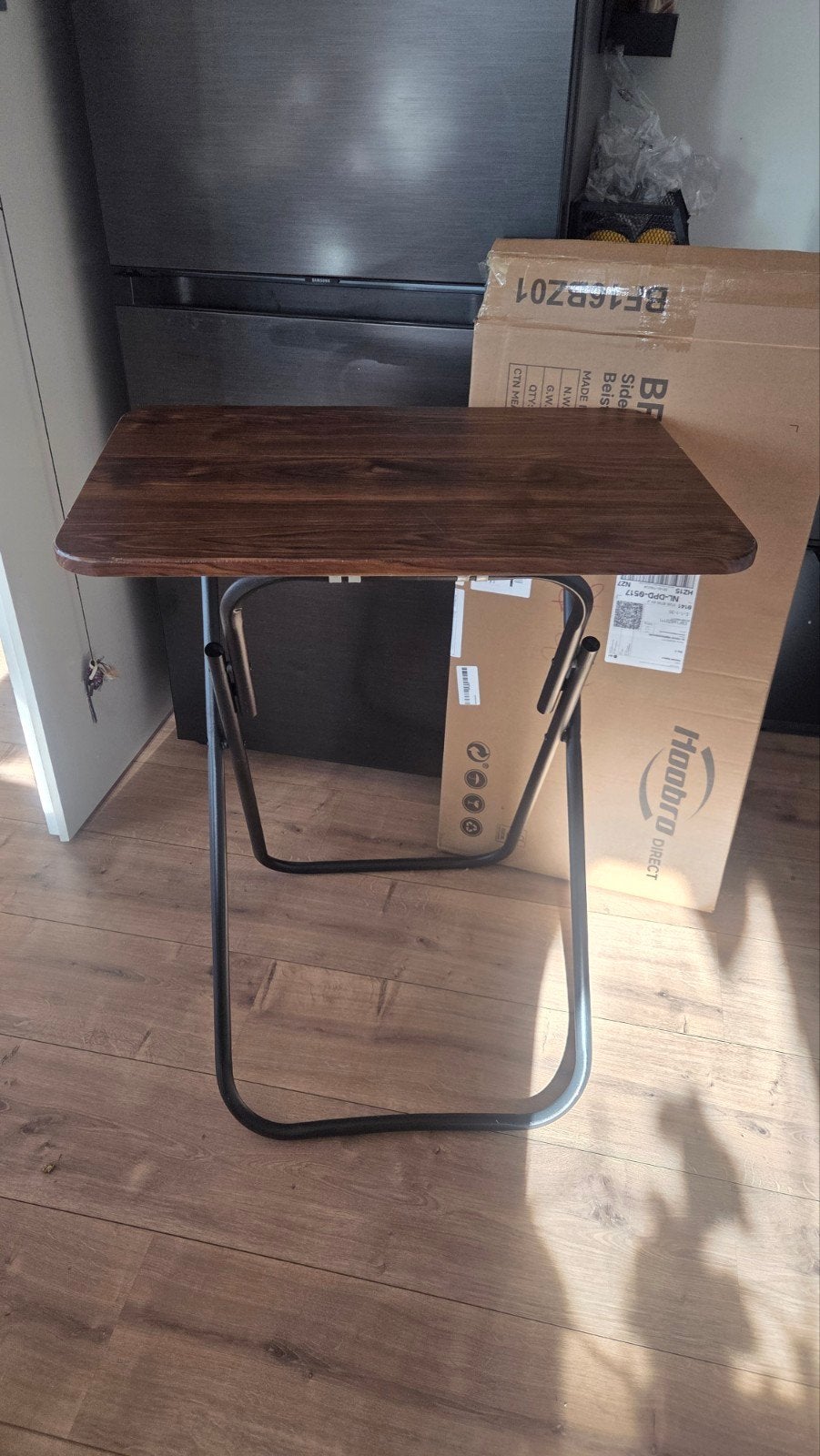 Inklapbare tafel – houtlook | zo goed als nieuw, Doe-het-zelf en Verbouw, Ophalen of Verzenden, Zo goed als nieuw, Minder dan 130 cm