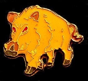 Wildzwijn pin, Verzenden, Nieuw, Dier of Natuur, Speldje of Pin