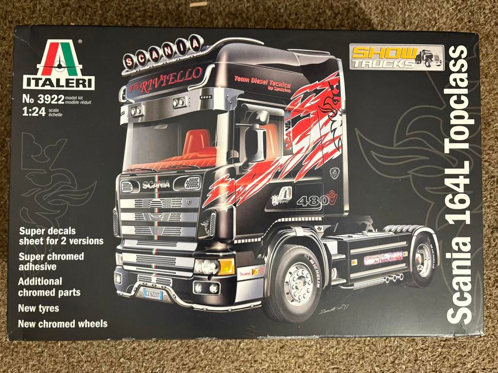 Modelbouwpakket vractwagen Scania - nieuw, Hobby en Vrije tijd, Italeri, Groter dan 1:32, Nieuw, Ophalen of Verzenden