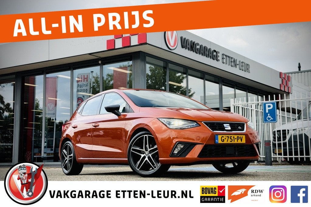 SEAT Ibiza 1.0 TSI FR Business Intense | CAMERA | CARPLAY +, 12 maanden, Stof, Euro 6, Ibiza