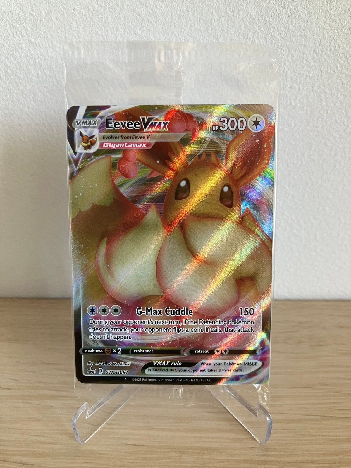 Eevee VMAX SWSH087 promo NIEUW, Ophalen of Verzenden, Nieuw, Losse kaart, Foil