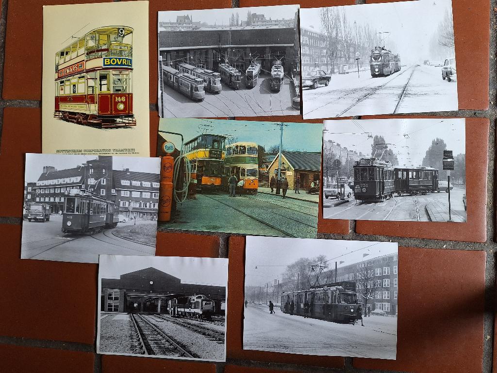 Foto's oude trams, Ophalen of Verzenden, Gebruikt, Tram, Overige typen