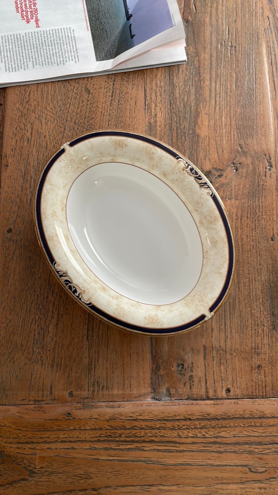 Wedgwood Cornucopia schaal, Ophalen of Verzenden, Zo goed als nieuw, Porselein, Schaal of Schalen