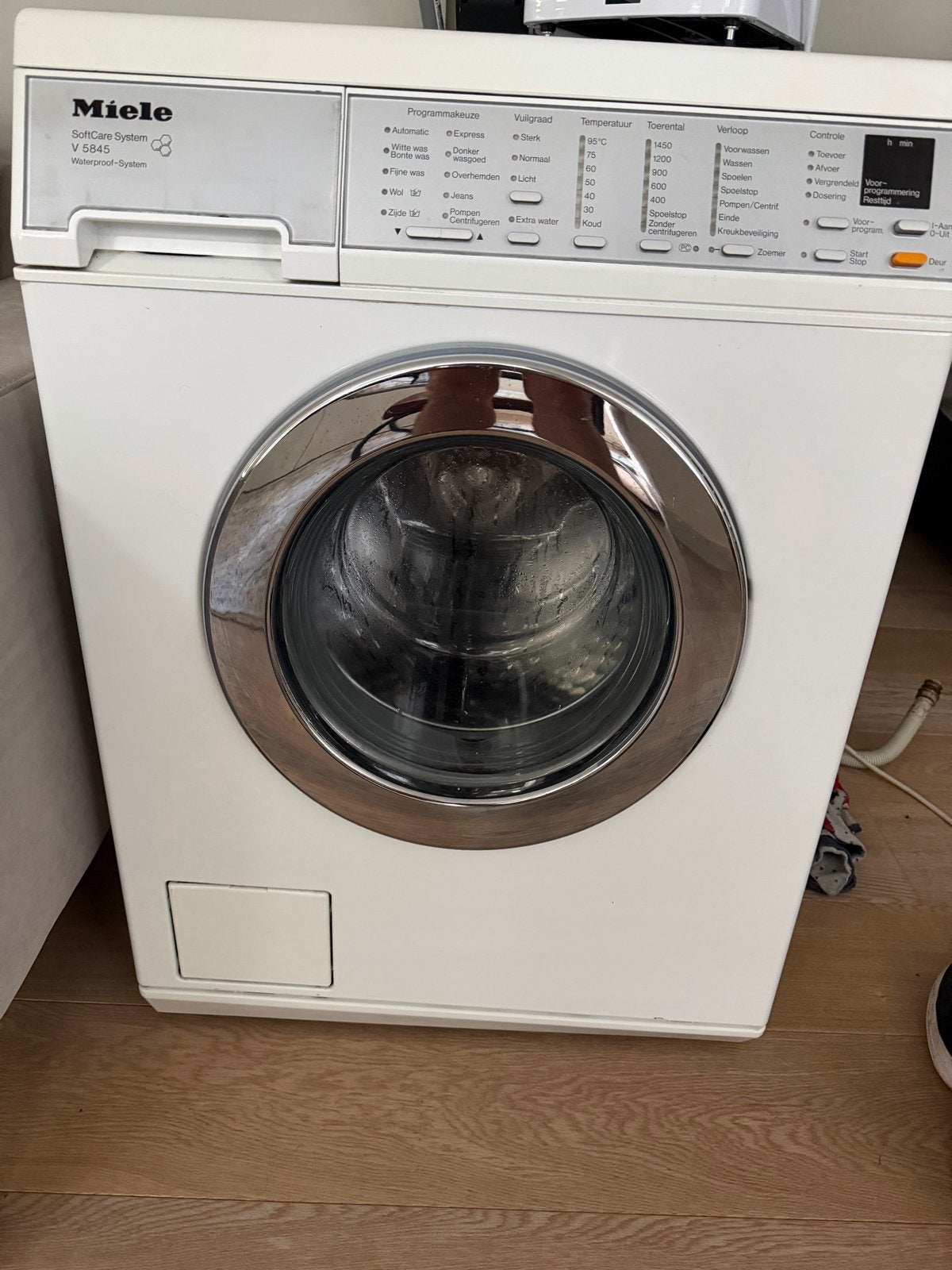 Miele Wasmachine V 6845 - Goede staat, werkt perfect!, Ophalen, Gebruikt, Voorlader, Kort programma