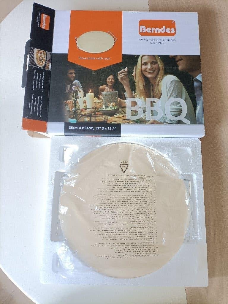 Berndes pizza steen met rek, Ophalen of Verzenden, Nieuw, Berndes