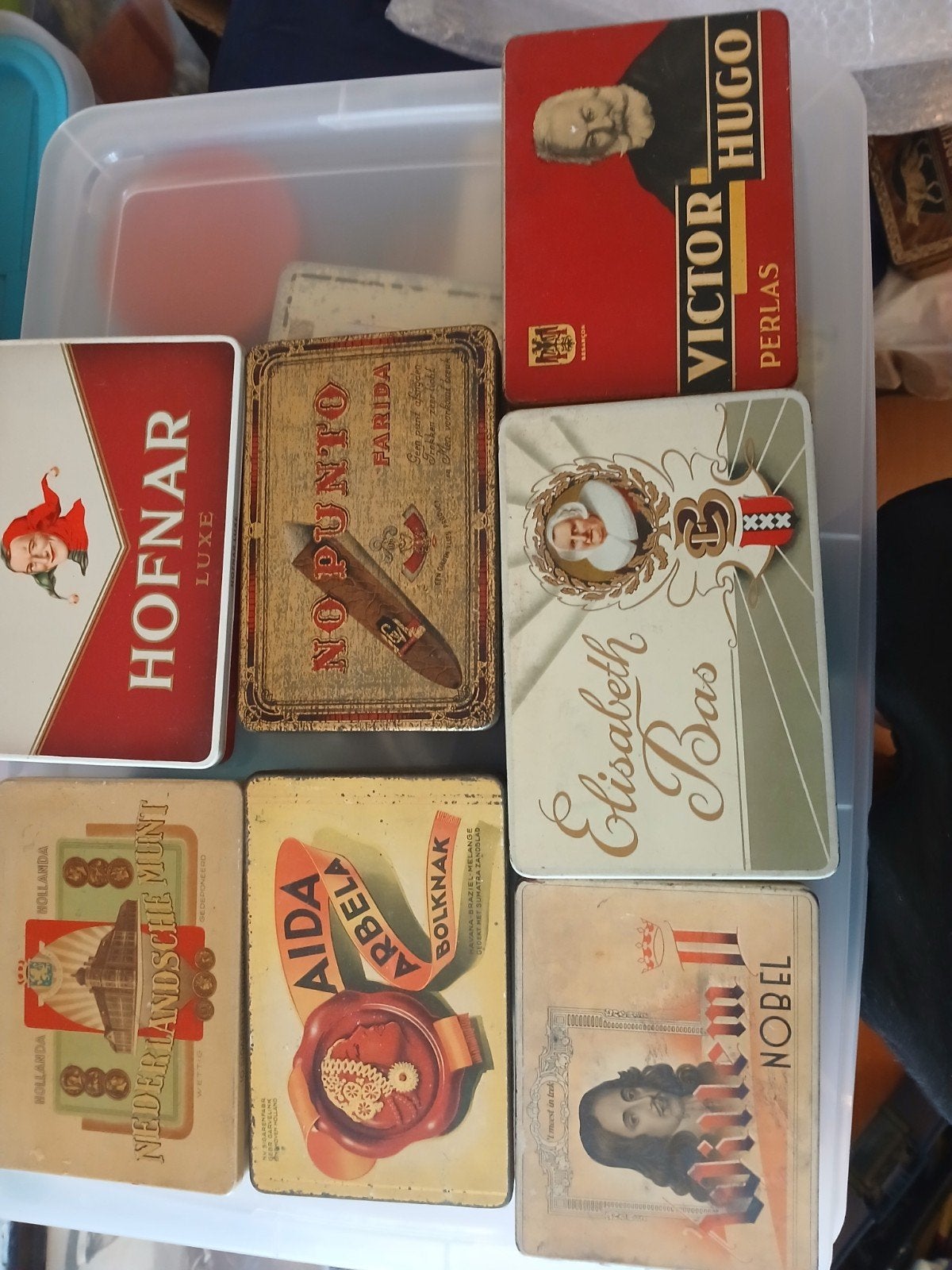 Vintage sigarenblikken - Lege verzamelobjecten, Ophalen of Verzenden