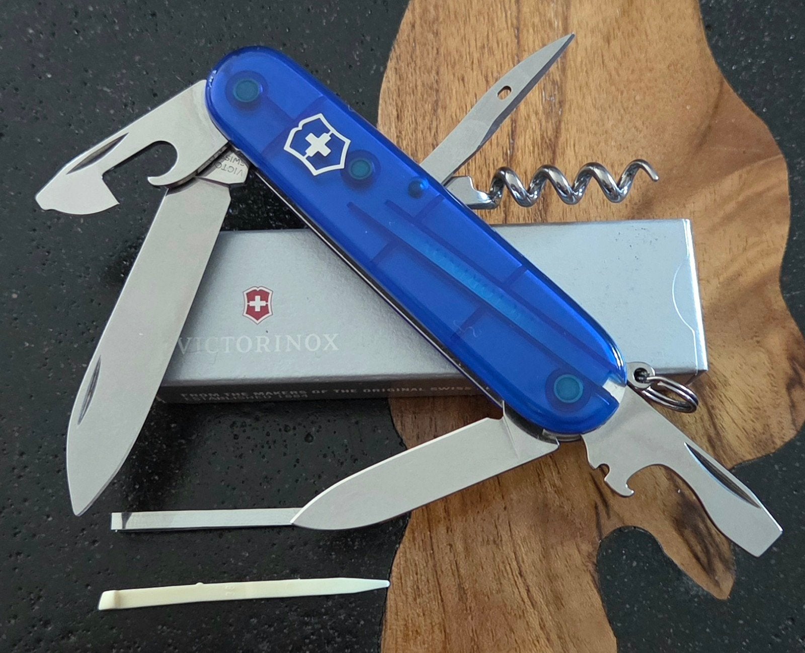 Victorinox Spartan blauw Transparant ..nieuw.., Ophalen of Verzenden, Nieuw