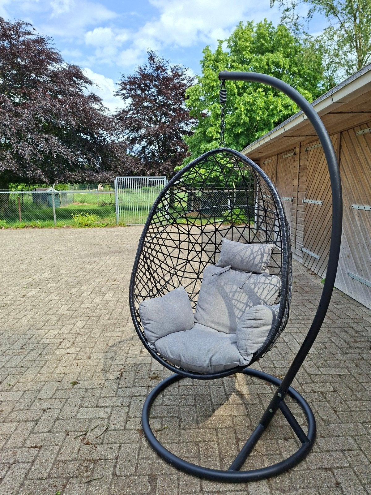 Hangstoel egg compleet, Ophalen, Zo goed als nieuw, Binnen