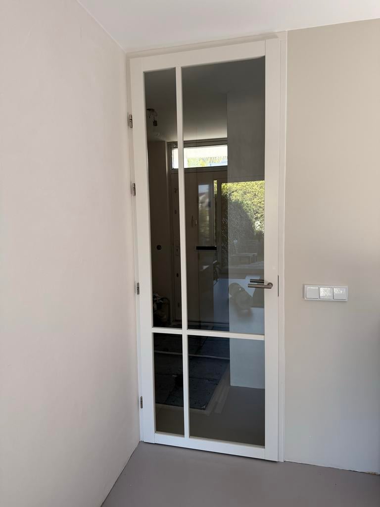 Svedex NDB903 plafondhoge opdekdeur met helder glas - Nieuw, Ophalen, 80 tot 100 cm, 215 cm of meer, Binnendeur