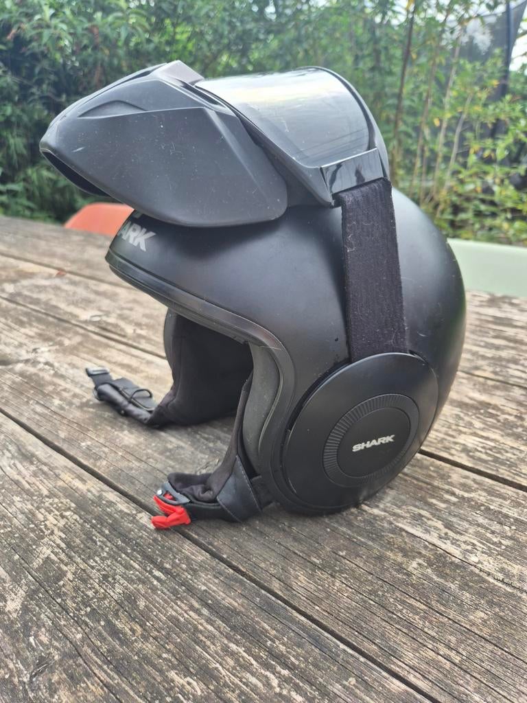 Shark brommer helm - Mat zwart, Ophalen, Gebruikt, Medium, Shark