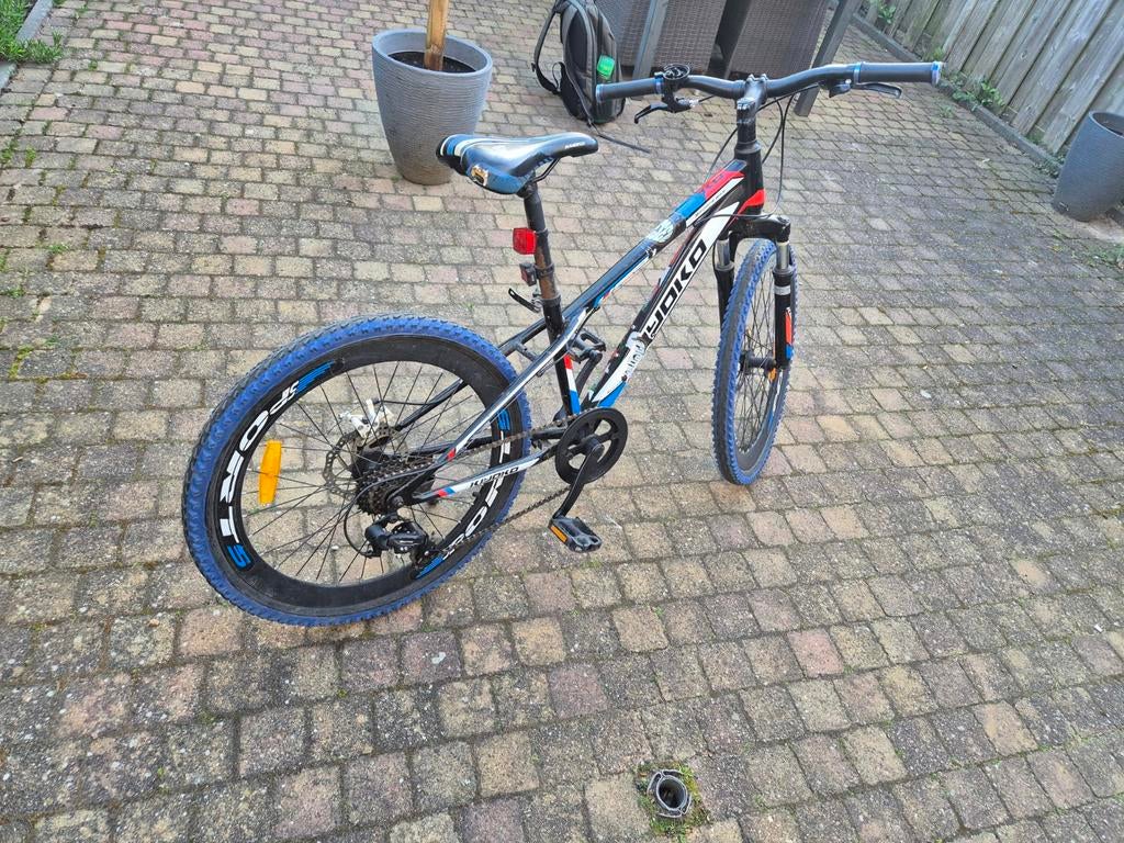 BMX 24" met voorvering 7 speed, Gebruikt, Staal, Onbekend, 20 tot 24 inch