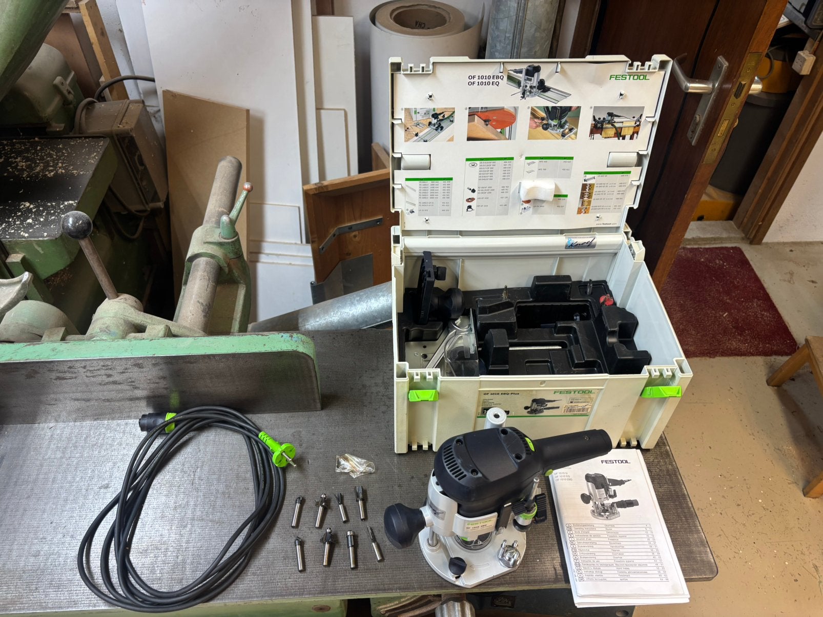 Festool 1010 ebq plus set, Doe-het-zelf en Verbouw, Gereedschap | Freesmachines, Ophalen of Verzenden, Zo goed als nieuw, Elektrisch