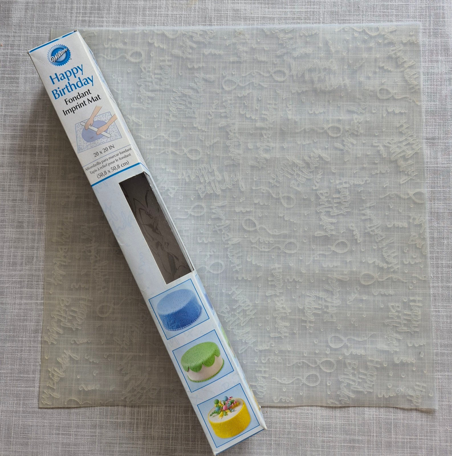 Wilton fondant imprint mat "Happybirthday", Ophalen, Nieuw, Taarten of Cupcakes, Versiering
