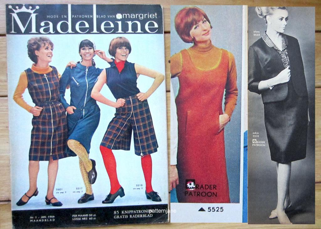 2 x madeleine januari nummers 1966 en 1969 VINTAGE PATRONEN, Hobby en Vrije tijd, Kledingpatronen, Overige merken, Verzenden, Vrouw