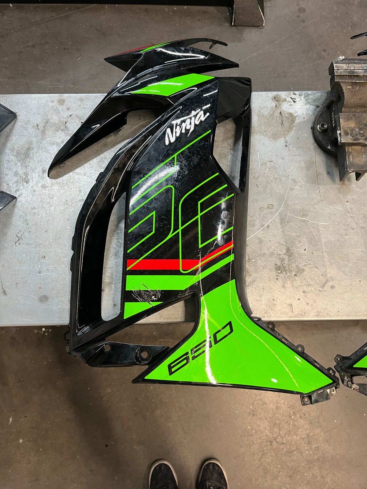 Kawasaki Ninja 650 Zijkuipen 2018 met schade, Motoren, Ophalen of Verzenden, Gebruikt
