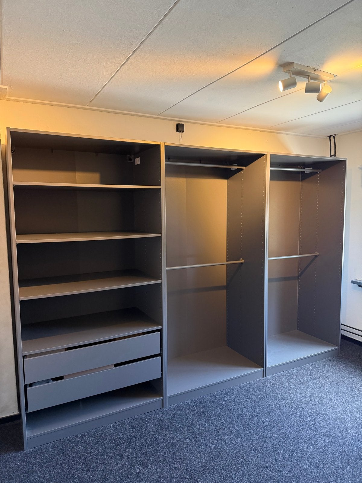 Ikea pax kledingkast 300x58x201 donkergrijs komplement, Huis en Inrichting, Kasten | Kledingkasten, Ophalen, 200 cm of meer, 50 tot 100 cm