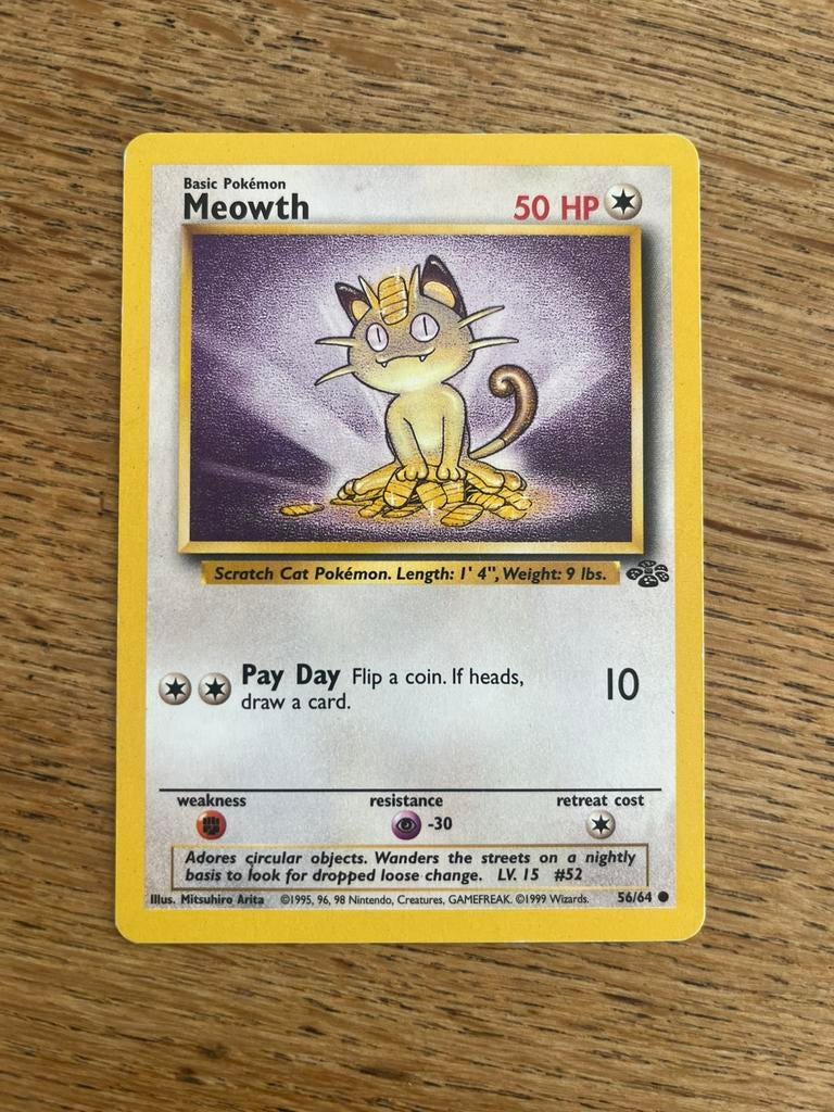 Meowth 56/64 Jungle Set, Ophalen of Verzenden, Zo goed als nieuw