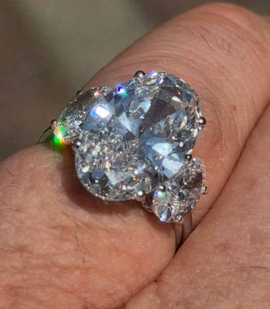 Gouden ring met VS1 diamanten van maar liefst 9.05 karaat!!, Sieraden, Tassen en Uiterlijk, Ringen, Nieuw, Ophalen of Verzenden