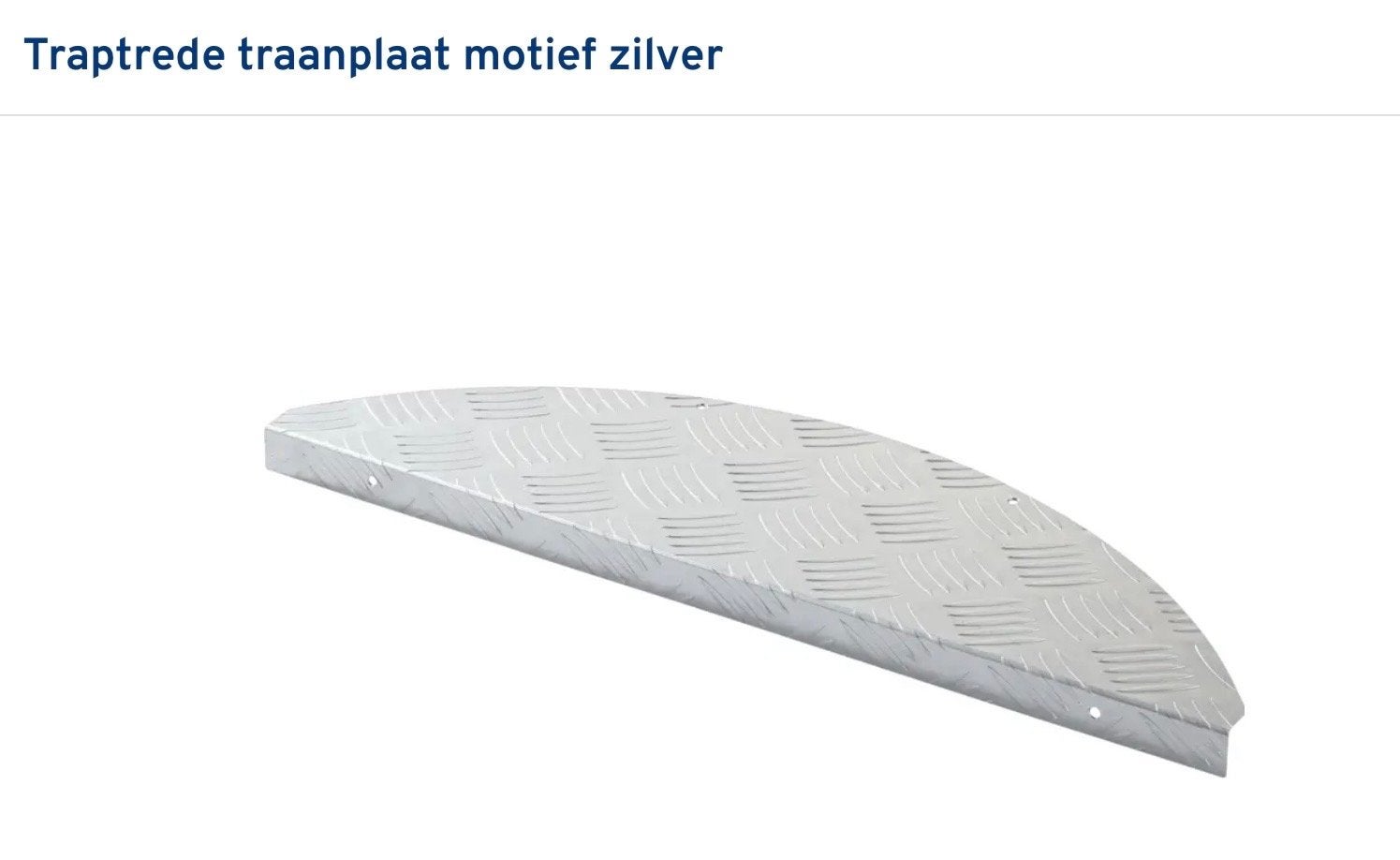 Traptrede traanplaat motief zilver Aantal 23., Ophalen, Nieuw, Trap, Minder dan 2 meter