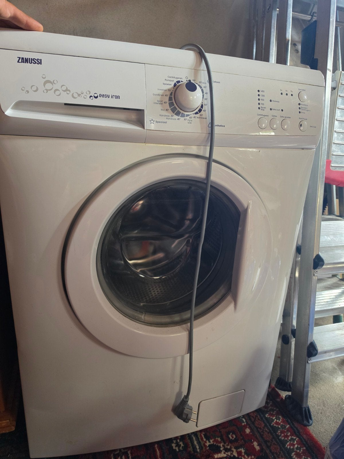 Zanussi ZWG5145 VWasmachine 6 kilo - Goede Staat, Ophalen, 1200 tot 1600 toeren, 4 tot 6 kg, Zo goed als nieuw