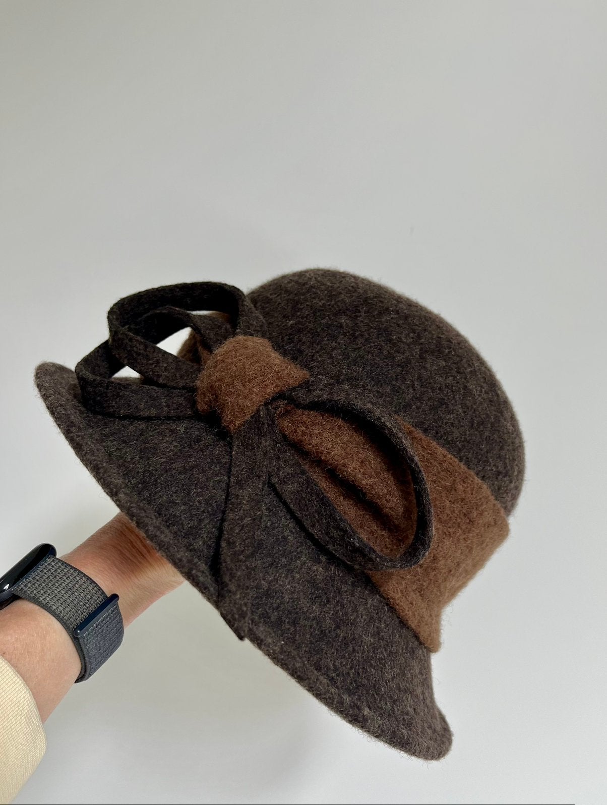 Hoed, Made in Italy, 100% wol, zgan, Kleding | Dames, Ophalen of Verzenden, Zo goed als nieuw
