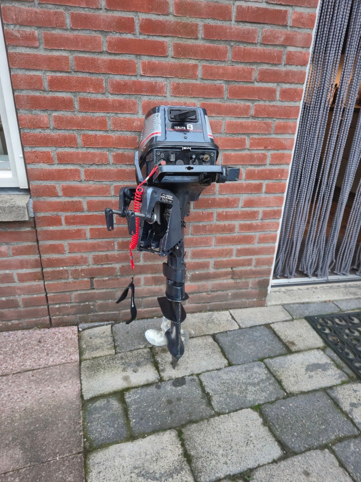 Yamaha 8pk 2 Takt buitenboord motor met brandstof tank, Watersport en Boten, Ophalen, 5 tot 10 pk, Zo goed als nieuw, Buitenboordmotor
