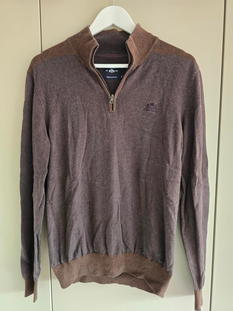 State of Art trui met rits/ halfzip, maat M, State of Art, Bruin, Maat 48/50 (M), Ophalen of Verzenden