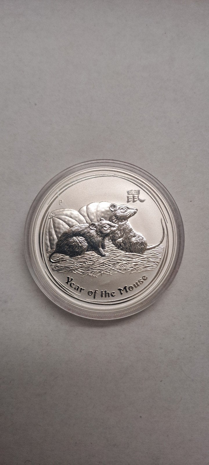 2008 Lunar Zilveren Muis Munt 1oz, Ophalen of Verzenden