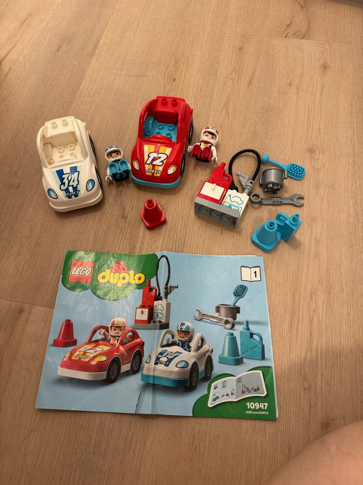 LEGO Duplo Raceauto's met accessoires, Ophalen, Gebruikt, Overige merken
