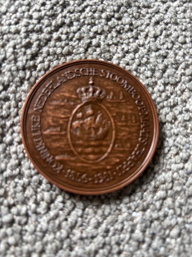 Herdenkingsmunt KNSM 1856-1981, Postzegels en Munten, Ophalen, Koningin Juliana, Euro's, Losse munt