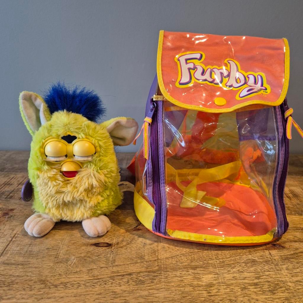 Vintage Furby 1999 met Draagtas - Perfect Werkend!, Ophalen of Verzenden, Gebruikt
