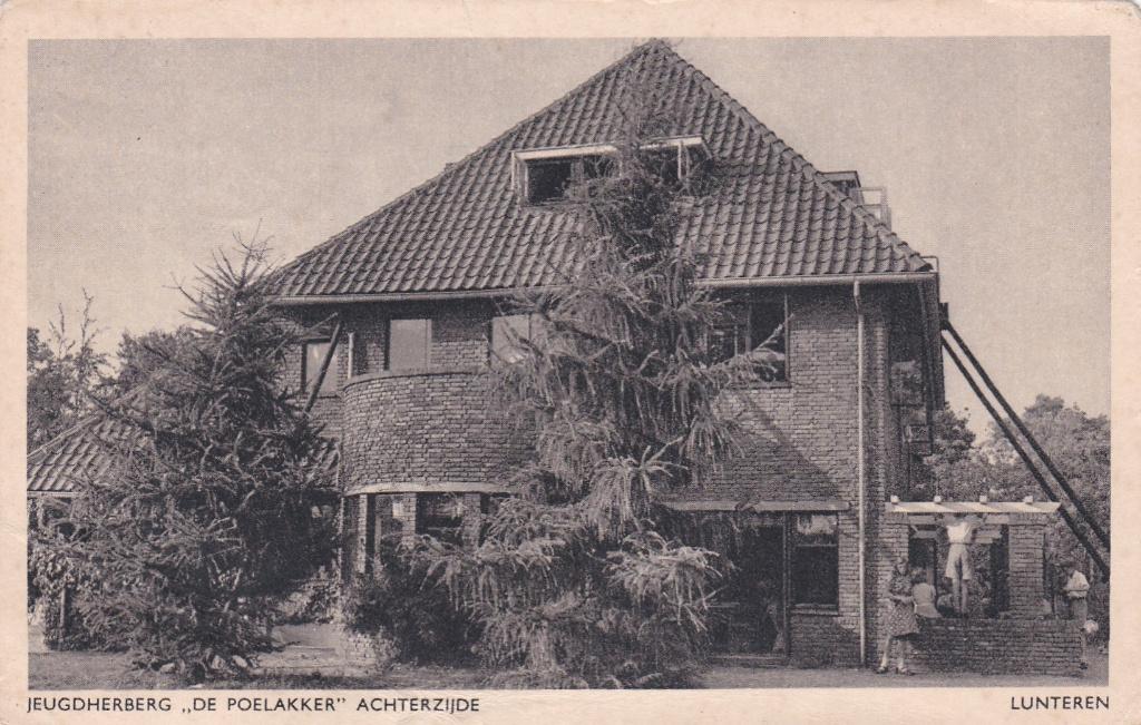 GA1509 Jeugdherberg De Poelakker Lunteren Renswoude 1965, Verzenden, 1960 tot 1980, Gelopen, Gelderland