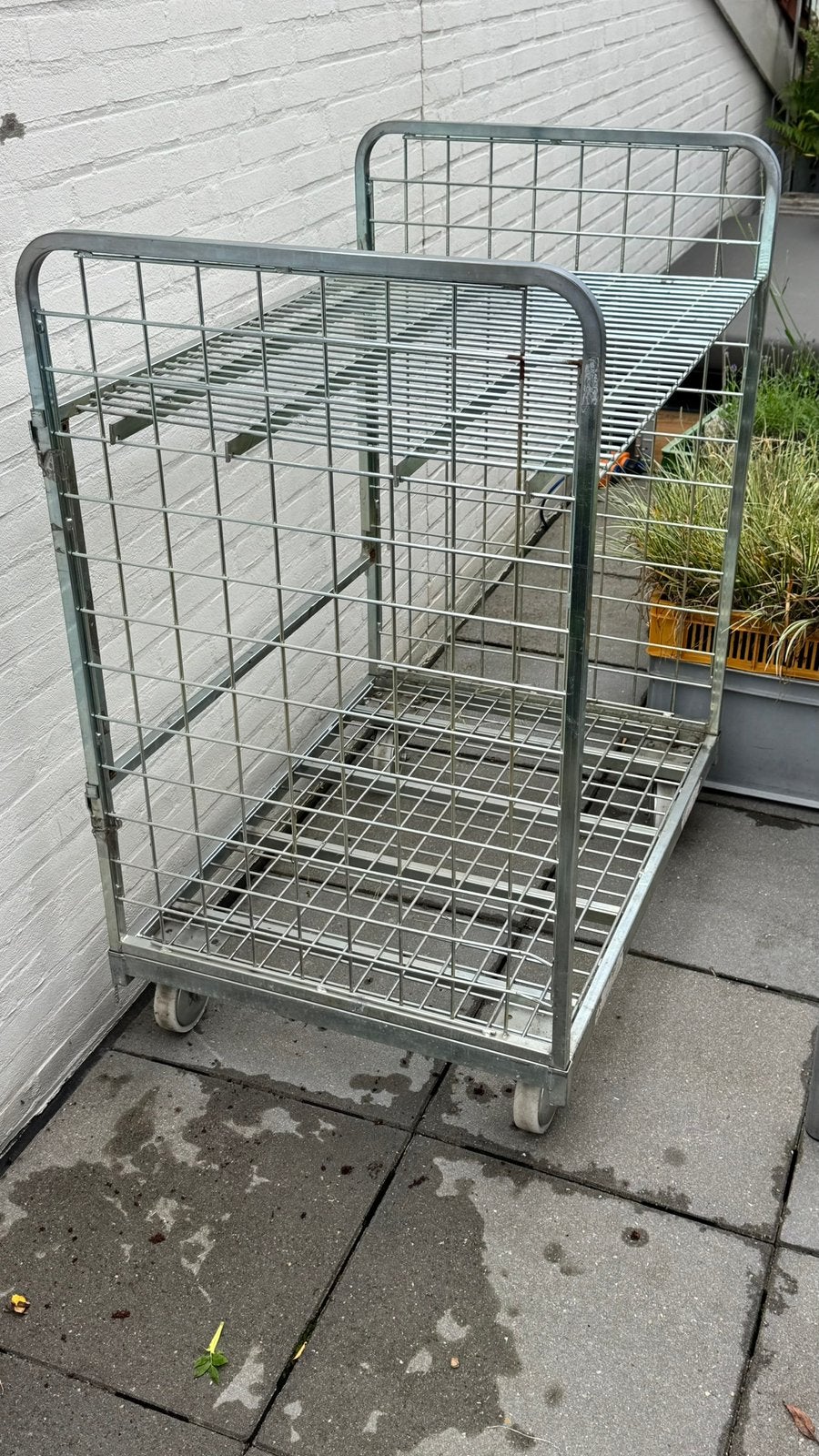 Draadkar magazijnwagen rolcontainer etage hoogte verstelb, 80 tot 100 liter, Ophalen, Gebruikt, Transportkar