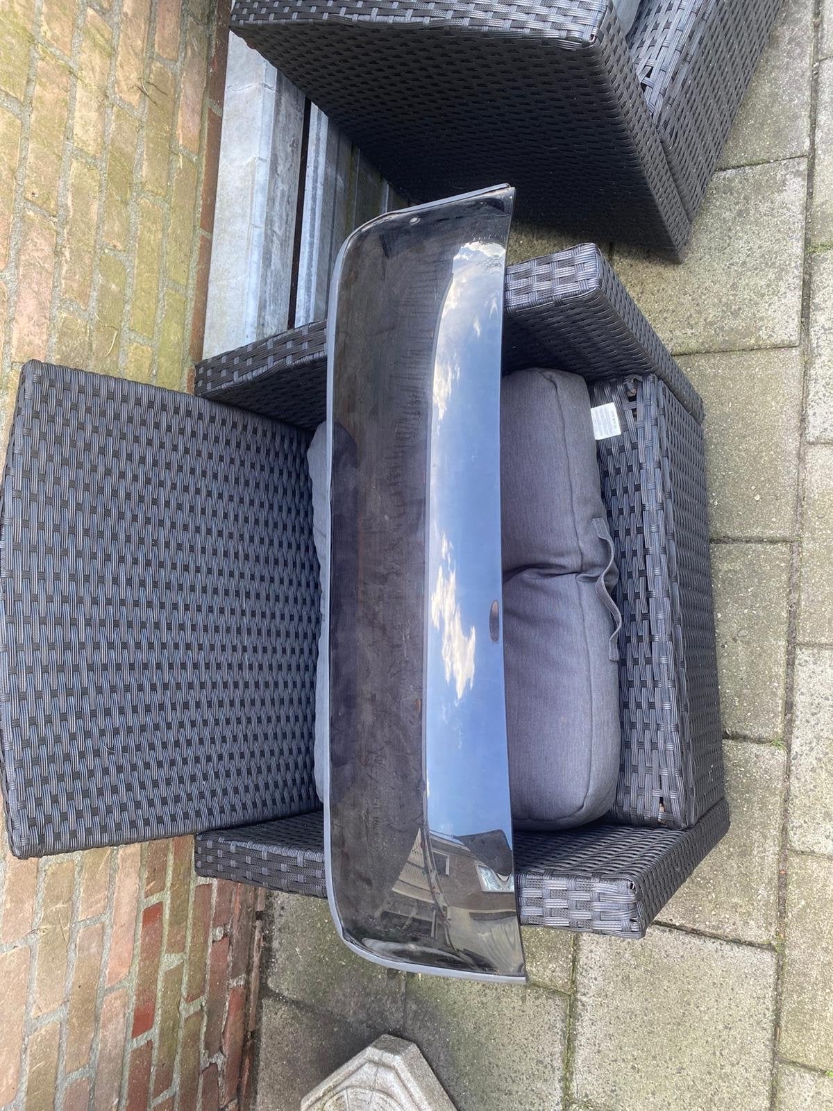 Dakraam spoiler voor oldtimer, getint plexiglas, Ophalen, Gebruikt, Achterklep, Voor