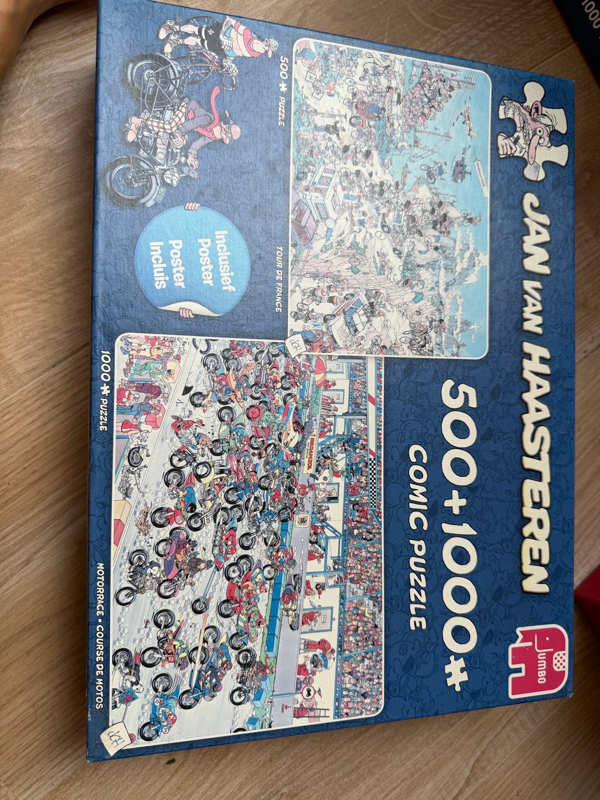 Diverse Jan van Haasteren puzzels, Ophalen, 500 t/m 1500 stukjes, Zo goed als nieuw
