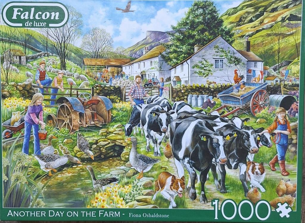 Falcon legpuzzel 1000 st, Ophalen of Verzenden, 500 t/m 1500 stukjes, Zo goed als nieuw
