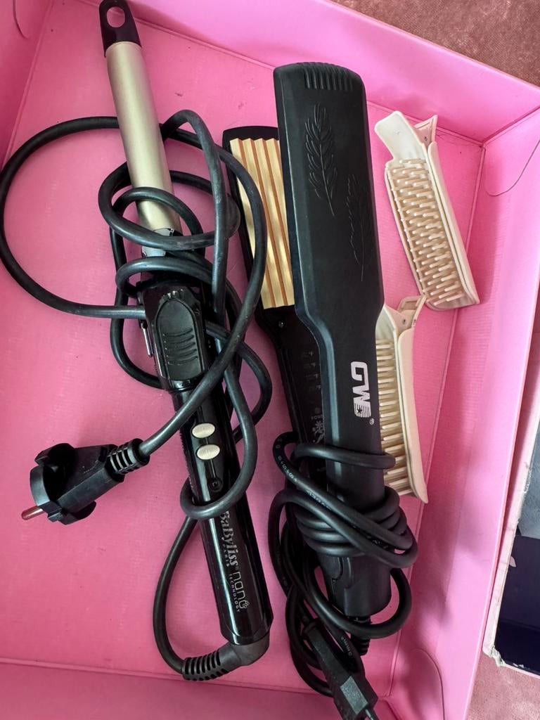 Babyliss en GWE Krultang, Ophalen of Verzenden, Zo goed als nieuw, Krultang of Stijltang