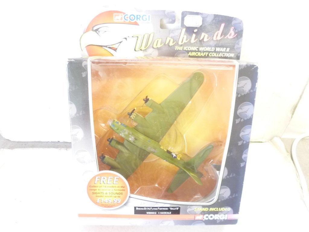 Corgi Warbirds Boeing B17G Flying Fortres SallyB WW11 1:144, Ophalen of Verzenden, Nieuw, Schaalmodel