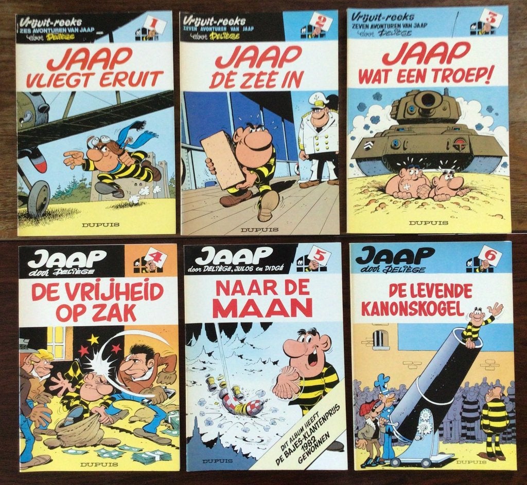 Deliège - JAAP - deel 1 t/m 9 - Dupuis, Boeken, Meerdere stripboeken, Ophalen of Verzenden, Zo goed als nieuw