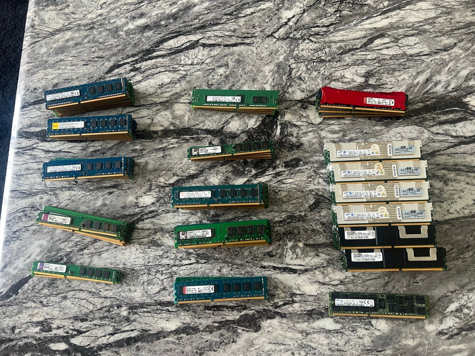 DDR2, DDR3 en DDR4 Server RAM Geheugen Modules, Computers en Software, RAM geheugen, Ophalen, Gebruikt, Server, 8 GB