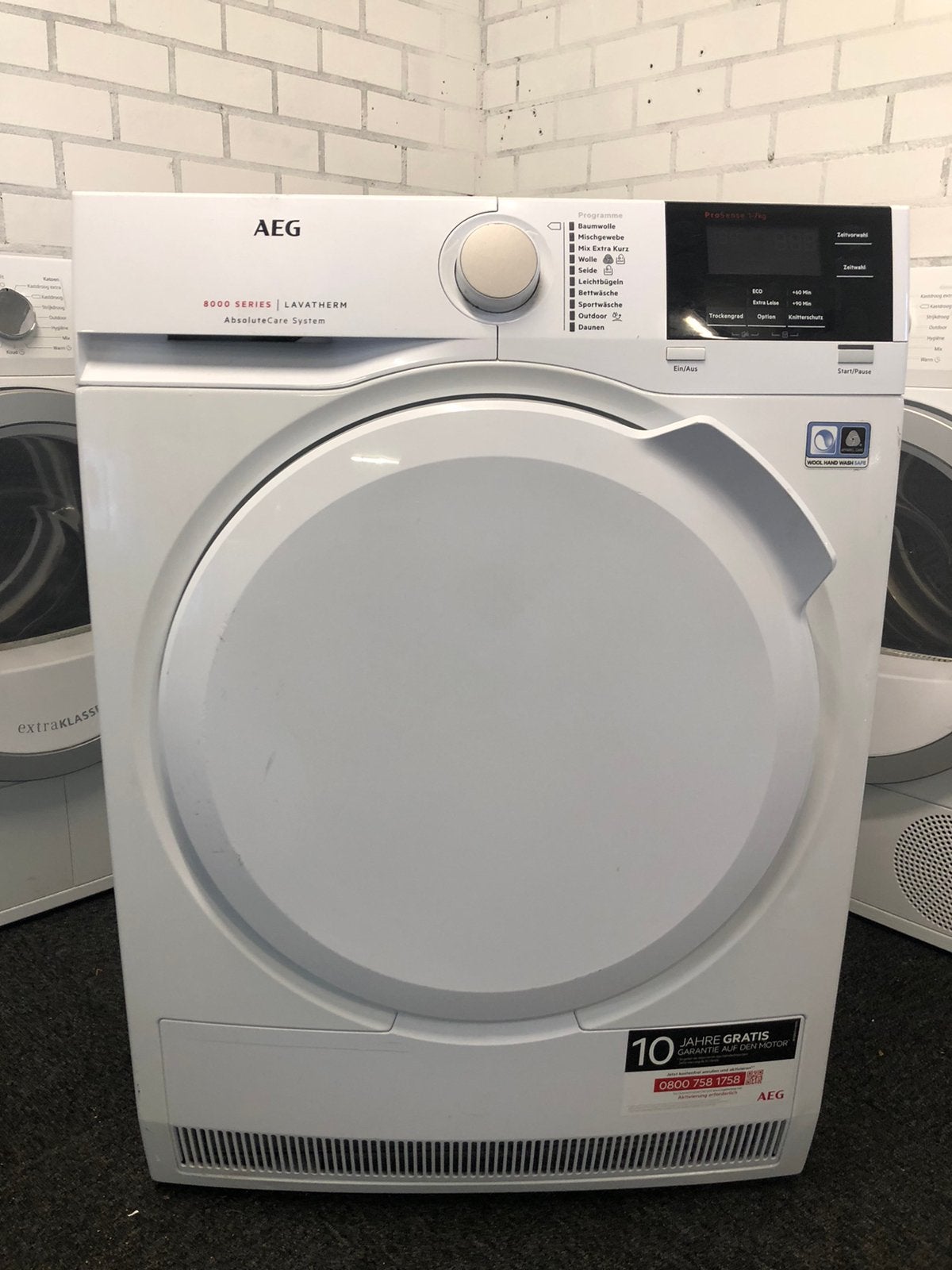 €269 A+++ Warmtepomp droger AEG 7000 Series GARANTIE, Ophalen, 6 tot 8 kg, Minder dan 85 cm, Overige typen